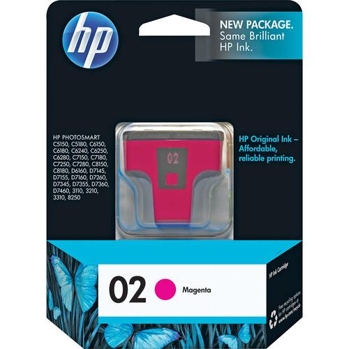 HP HP 02 Magenta Inkjet Print Cartridge (3.5ml) C8772WN