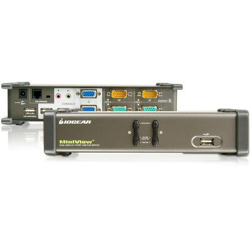 IOGEAR Dual View GCS1742 2-Port USB KVM Switch with Dual GCS1742