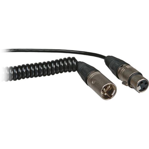 K-Tek XLR Male to XLR Female Coiled Cable - 3 ~ 18' K-36NN