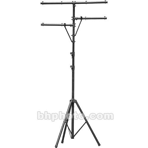 On-Stage Lighting Stand with Side Bars (Black, 10.5') LS7720BLT