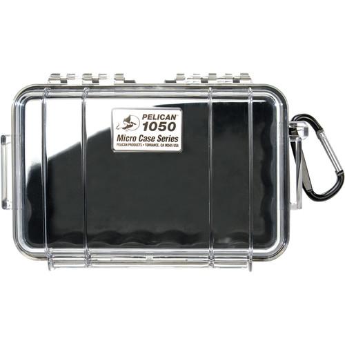 Pelican 1050 Clear Micro Case (Black) 1050-025-100