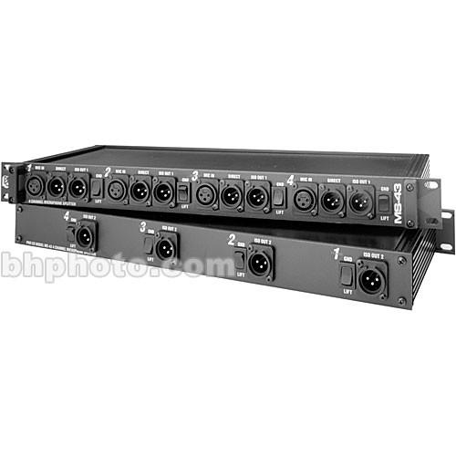 Pro Co Sound MS-43A - Four-Channel, Three-Way Mic Splitter MS43A, Pro, Co, Sound, MS-43A, Four-Channel, Three-Way, Mic, Splitter, MS43A