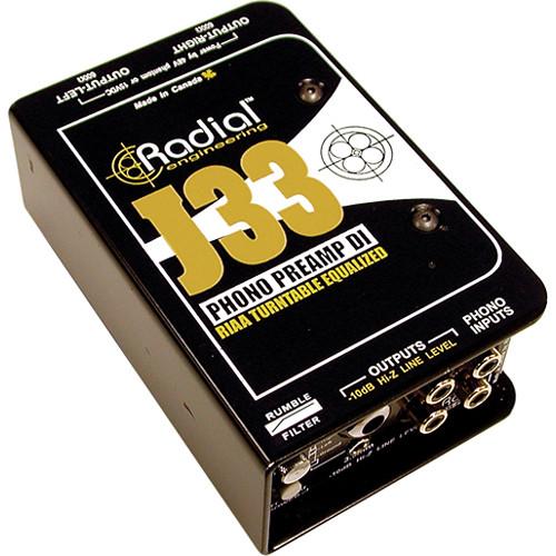 Radial Engineering J33 Turntable Preamp and Direct Box R800 1300