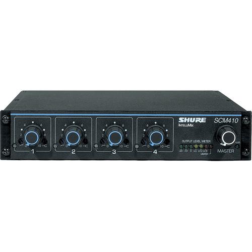 Shure  SCM410 4 Channel Automatic Mixer SCM410, Shure, SCM410, 4, Channel, Automatic, Mixer, SCM410, Video