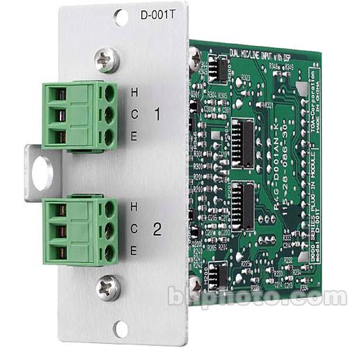 Toa Electronics D-001T - Dual Mic/Line Input Module D-001T, Toa, Electronics, D-001T, Dual, Mic/Line, Input, Module, D-001T,