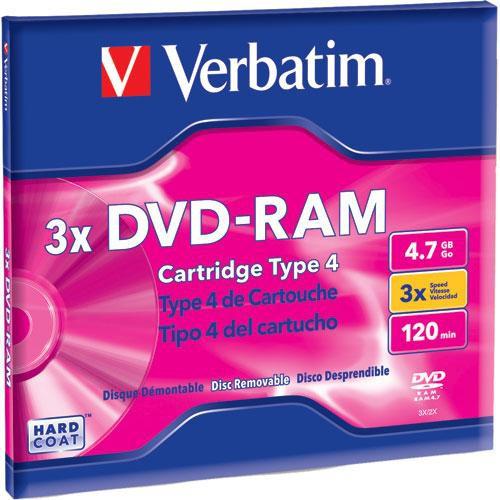 Verbatim  DVD-RAM Disc in Type 4 Cartridge 95002, Verbatim, DVD-RAM, Disc, in, Type, 4, Cartridge, 95002, Video
