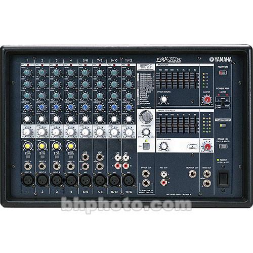 Yamaha  EMX-312S Stereo Powered Mixer EMX312SC, Yamaha, EMX-312S, Stereo, Powered, Mixer, EMX312SC, Video