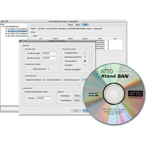 ATTO Technology Xtend SAN iSCSI Initiator Software INIT-MAC0-005