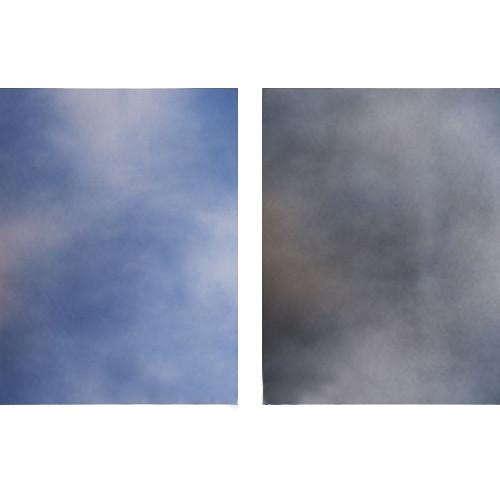 Botero 818 Double Sided Muslin 10x24' - Sky, Dark Blue/Grey,