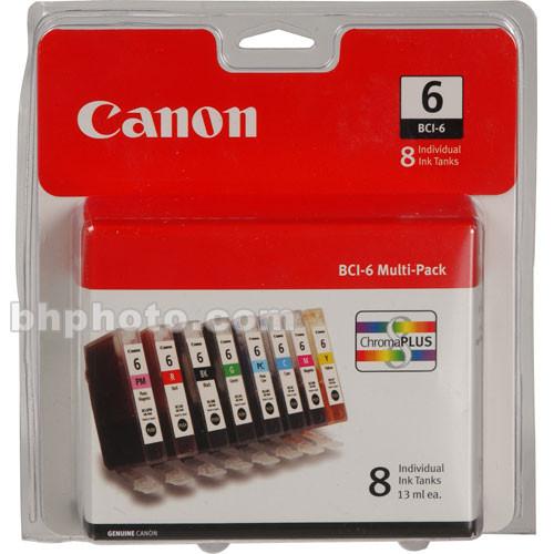Canon  BCI-6 Ink Tank 8-Pack 4705A026, Canon, BCI-6, Ink, Tank, 8-Pack, 4705A026, Video