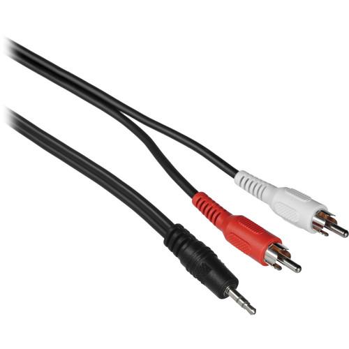 Comprehensive Stereo Mini Male to 2 RCA Male Y-Cable MPS-2PP-3ST