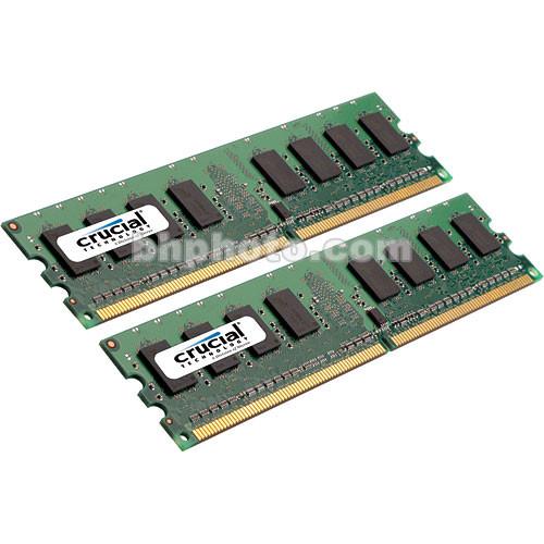 Crucial 2GB (2x1GB) DIMM Desktop Memory Upgrade CT2KIT12864AA667
