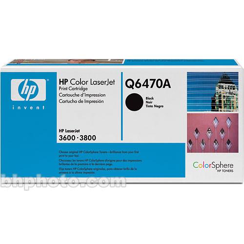 HP  LaserJet Q6470A Black Print Cartridge Q6470A