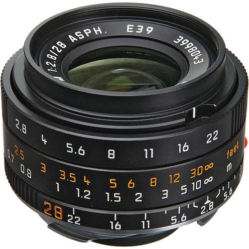 Leica 28mm f/2.8 Elmarit M Aspherical Manual Focus Lens 11606