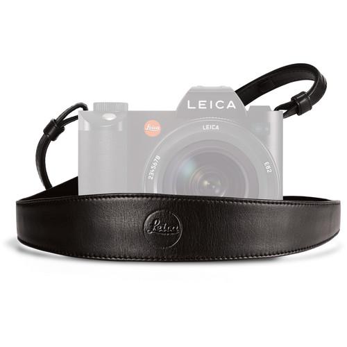 Leica Wide Saddle Leather Camera Strap (Black) 14455