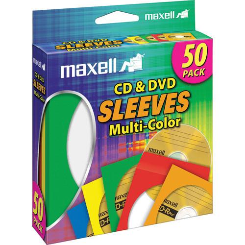 Maxell CD-401 C D/DVD Multi-color Paper Sleeves 190134