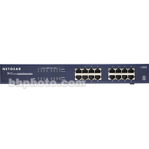 Netgear ProSafe 16-Port Gigabit Rackmount Switch JGS516NA, Netgear, ProSafe, 16-Port, Gigabit, Rackmount, Switch, JGS516NA,