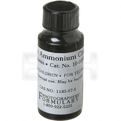 Photographers' Formulary Ferric Ammonium Citrate 10-0500 10G, Photographers', Formulary, Ferric, Ammonium, Citrate, 10-0500, 10G,