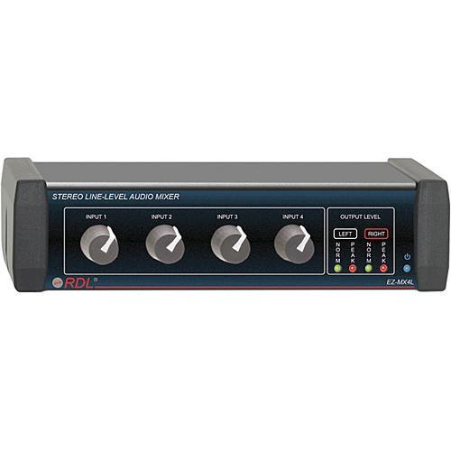 RDL EZ-MX4L Stereo 4-Channel Line-Level Mixer EZ-MX4L, RDL, EZ-MX4L, Stereo, 4-Channel, Line-Level, Mixer, EZ-MX4L,