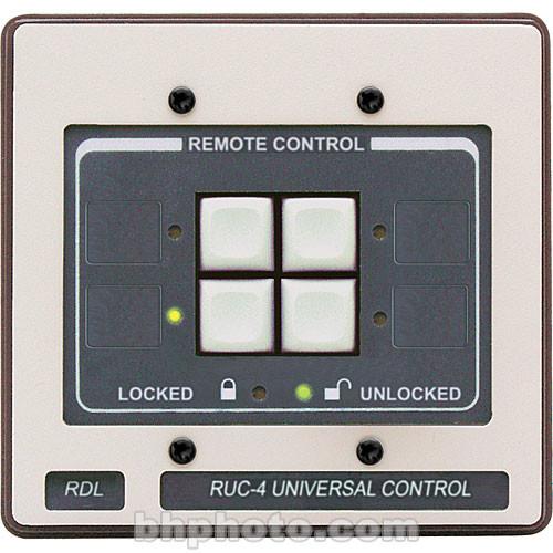 RDL RUC-4 - 4-Button Universal Remote Control (Black) RUC-4