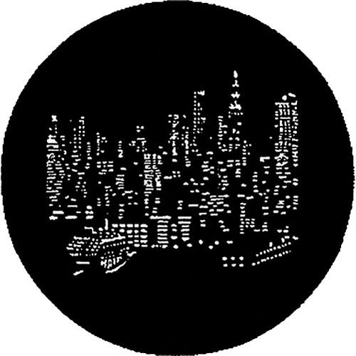 Rosco Steel Gobo #7287 - NYC Skyline - Size A 250772871000