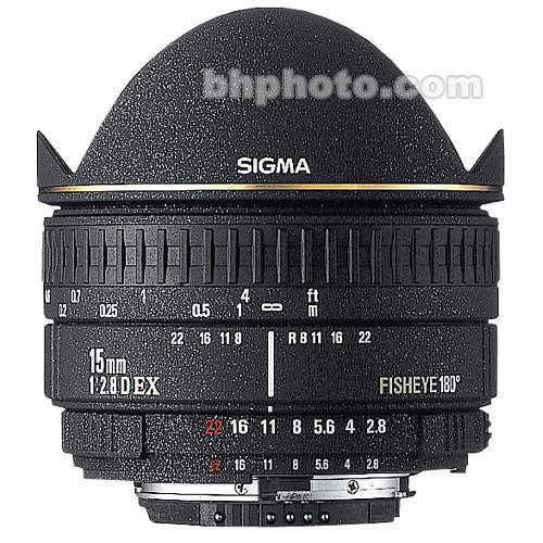 Sigma 15mm f/2.8 EX DG Diagonal Fisheye Autofocus Lens 476109