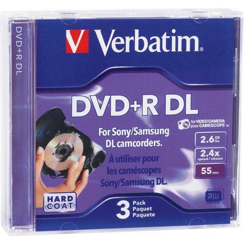 Verbatim 2.6GB 4x DigitalMovie Mini DVD R Discs - 3 Pack 95313, Verbatim, 2.6GB, 4x, DigitalMovie, Mini, DVD, R, Discs, 3, Pack, 95313
