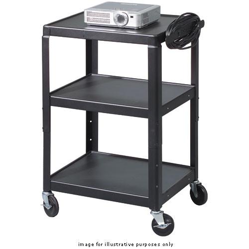 Balt Adjustable A/V Utility Cart, Model 85892 (Black) 85892