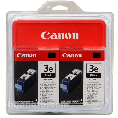 Canon  BCI-3eBk Black Ink Tank Twin Pack 4479A271