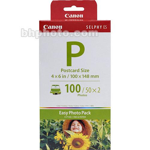 Canon EP-100 Postcard Size Easy Photo Pack 1335B001, Canon, EP-100, Postcard, Size, Easy, Pack, 1335B001,
