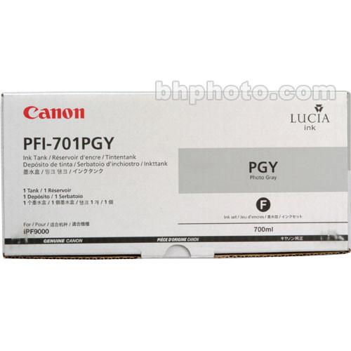 Canon LUCIA PFI-701PGY Photo Gray Ink Tank (700 ml) 0910B001AA