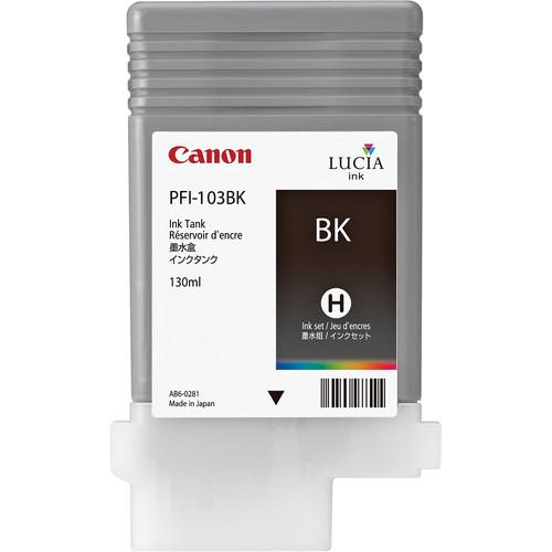 Canon PFI-103BK Black Ink Tank (130 ml) 2212B001AA, Canon, PFI-103BK, Black, Ink, Tank, 130, ml, 2212B001AA,