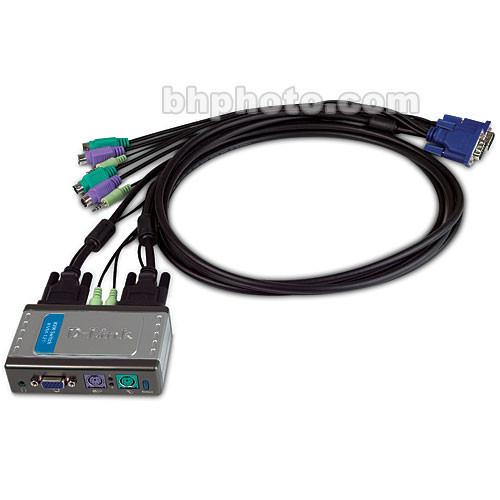 D-Link 2-Port PS/2 KVM Switch with Audio Support KVM-121