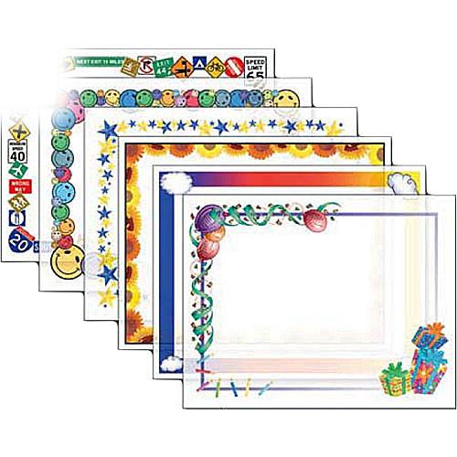 Dry Lam Pizzazz Decorative Laminating Pouches - Assorted D4F210