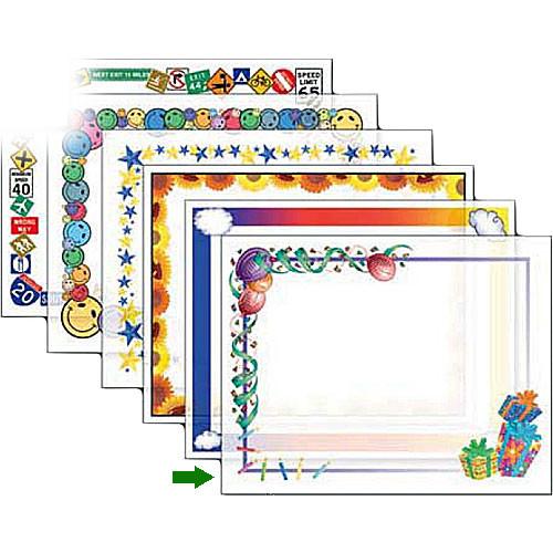 Dry Lam Pizzazz Decorative Laminating Pouches - Birthday D4F211