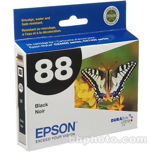 Epson 88 Moderate-Capacity Black Ink Cartridge T088120, Epson, 88, Moderate-Capacity, Black, Ink, Cartridge, T088120,