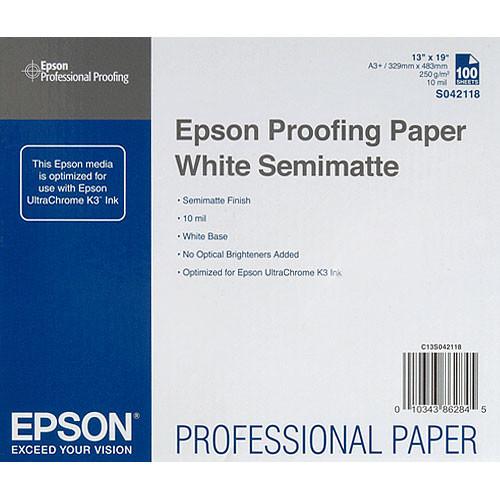 Epson Commercial Proofing Paper White Semimatte - S042118