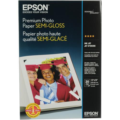 Epson Premium Semi-Gloss Photo Paper - 13x19