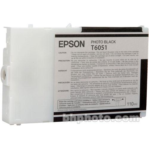 Epson UltraChrome K3 Photo Black Ink Cartridge (110 ml) T605100