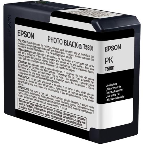 Epson UltraChrome K3 Photo Black Ink Cartridge (80 ml) T580100