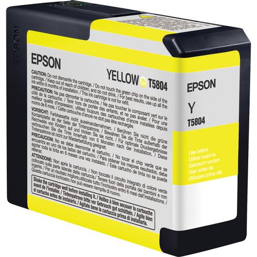 Epson UltraChrome K3 Yellow Ink Cartridge (80 ml) T580400