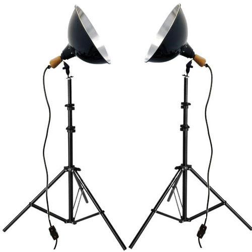 Impact Tungsten Two-Floodlight Kit with 6' Stands 401486