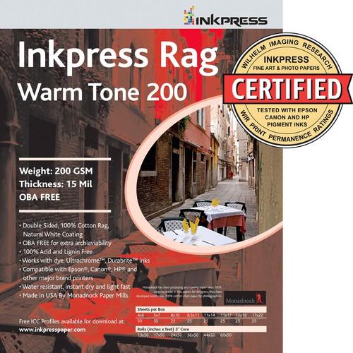 Inkpress Media Picture Rag Warm Tone 200 gsm PRWT2005750, Inkpress, Media, Picture, Rag, Warm, Tone, 200, gsm, PRWT2005750,