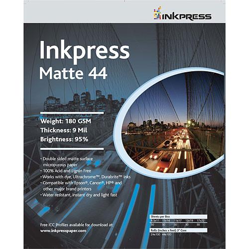 Inkpress Media Print Plus Matte 44 Paper (2-sided) - PP48172250, Inkpress, Media, Print, Plus, Matte, 44, Paper, 2-sided, PP48172250