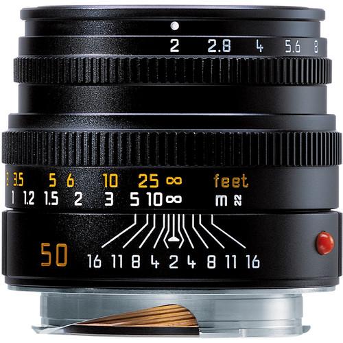 Leica 50mm f/2.0 Summicron M Manual Focus Lens (6-Bit) - 11826, Leica, 50mm, f/2.0, Summicron, M, Manual, Focus, Lens, 6-Bit, 11826