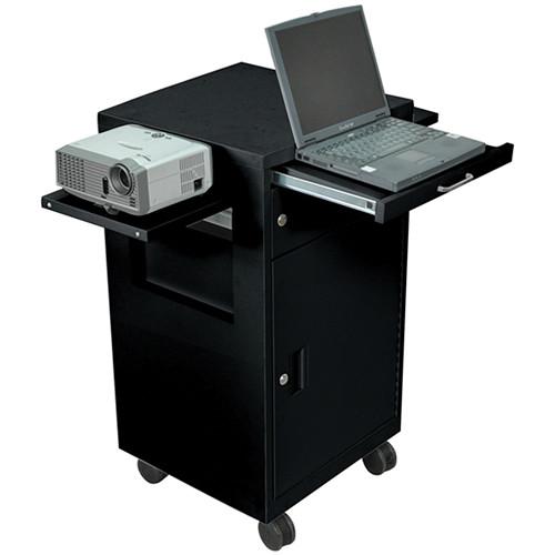 Luxor Multimedia Cart with Locking Cabinet, Model LMC2B LMC2-B