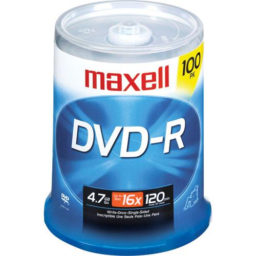 Maxell  DVD-R 16x Disc (100) 638014, Maxell, DVD-R, 16x, Disc, 100, 638014, Video