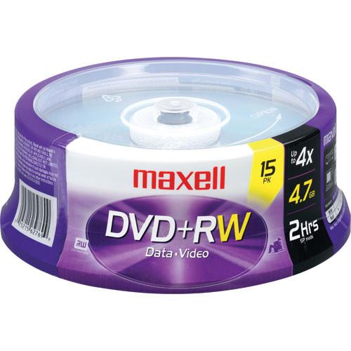 Maxell  DVD RW 4.7GB, 4x Disc (15) 634046, Maxell, DVD, RW, 4.7GB, 4x, Disc, 15, 634046, Video