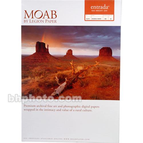 Moab Entrada Rag Bright 300 Paper for Inkjet R08-ERB300131925, Moab, Entrada, Rag, Bright, 300, Paper, Inkjet, R08-ERB300131925