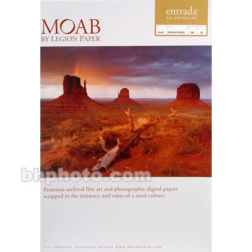 Moab Entrada Rag Natural 190 Paper for Inkjet R08-ERN190131925, Moab, Entrada, Rag, Natural, 190, Paper, Inkjet, R08-ERN190131925